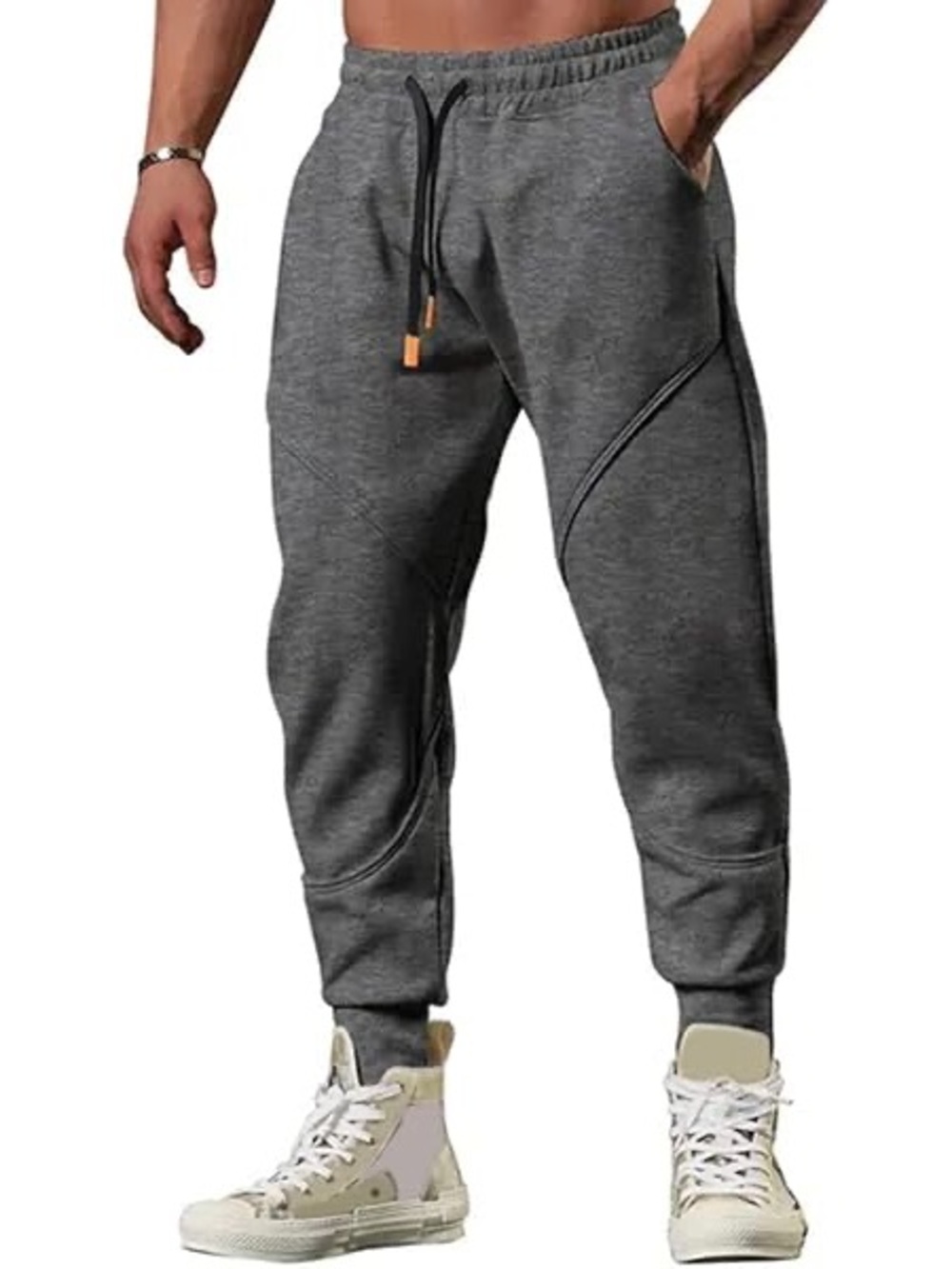 burnside Charcoal Gray Athletic Jogger Sweatpants